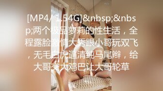 [MP4/ 1.54G]&nbsp;&nbsp;两个极品萝莉的性生活，全程露脸激情大秀跟小哥玩双飞，无毛白虎逼清纯马尾辫，给大哥交大鸡巴让大哥轮草