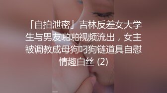 「自拍泄密」吉林反差女大学生与男友啪啪视频流出，女主被调教成母狗叼狗链道具自慰情趣白丝 (2)