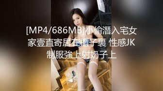 [MP4/686MB]小偷潛入宅女家壹直寄居在櫃子裏 性感JK制服強上射奶子上