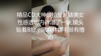 精品CD大神偷拍反差婊美女性感透明内裤湿了一块,镜头贴着B拍，黑森林露毛很有撸点